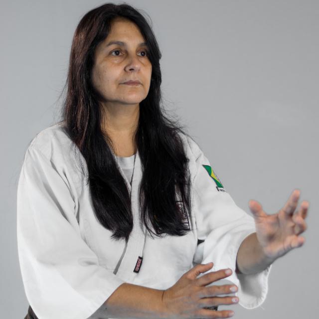 Sensei Ramos Renata Faixa Preta 5º Dan de Aikido CEO do Dojo Bushido de Marília e responsável pelos treinos de Aikido